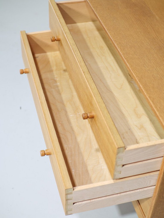 Image 1 of (2x) Eiken ladekast Deens vintage