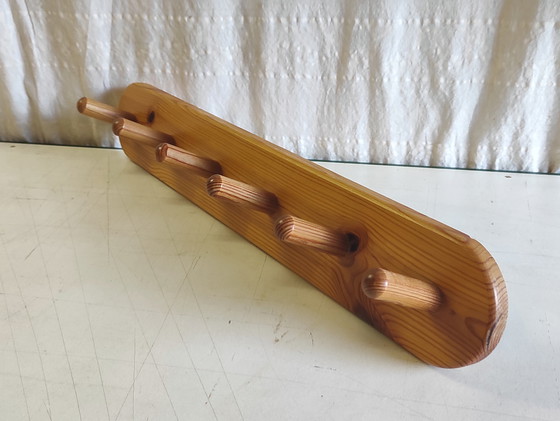 Image 1 of Garderobe aus massivem Kiefernholz – Mitte des 20. Jahrhunderts