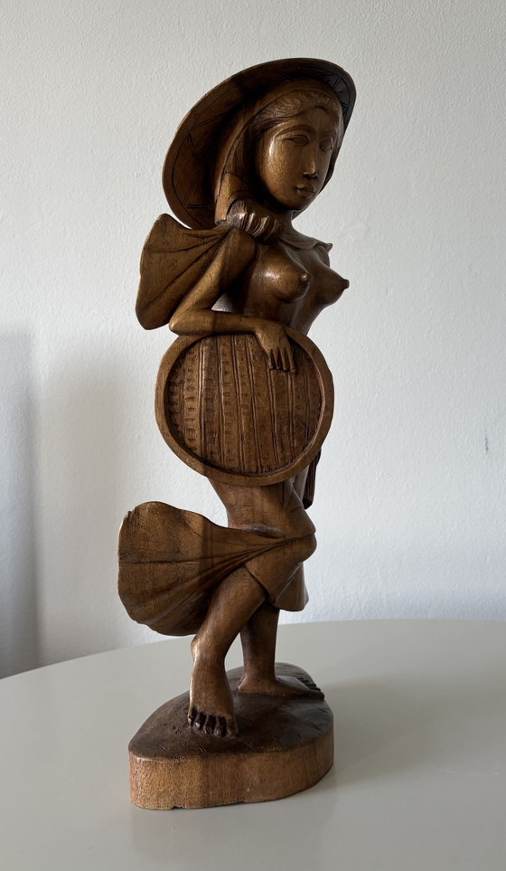 Small Wooden Statue – Sculpture (photo 3 of 7)
