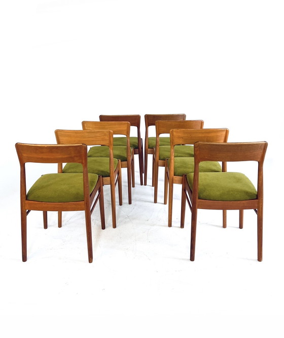 Image 1 of 8x Henning Kjærnulf restaurado, Korup Stolefabrik '60