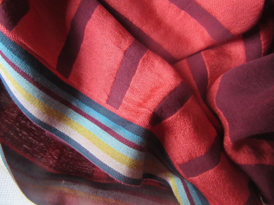 Vintage Paul Smith Long Scarf unisex, Decorative Objects, Textile, Multi Color (photo 8 of 8)