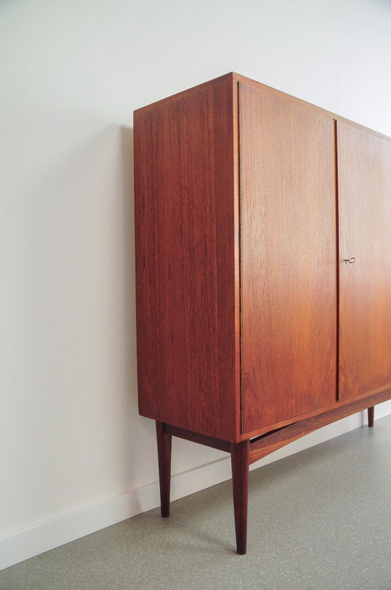 Mid Century Modern Opbergkast in Teak, Hout, Bruin (foto 11 van 11)
