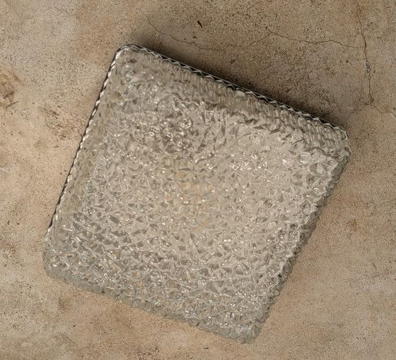 Image 1 of Grote Europhane IJsglas plafonnière 