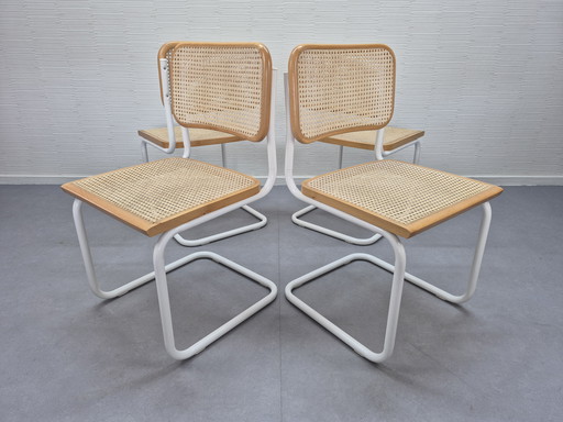 Vintage Cesca (4) Stühle Marcel Breuer, 1970er Jahre.