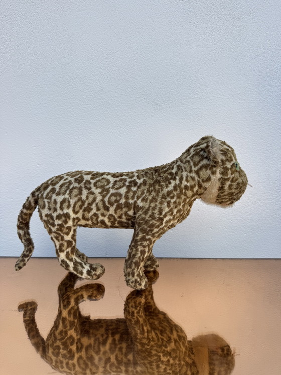 STEIFF pluche luipaard uit de jaren 50 – Decoratieve objecten, Textile (photo 11 of 15)