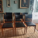 Lot de 6 Chaises de salle à manger vintage