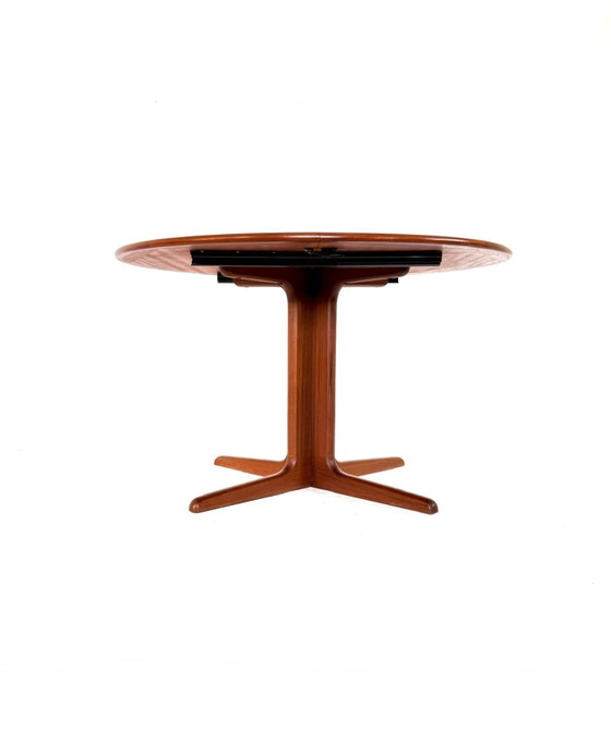 Vintage extendable Danish dining table, Falster Møbelfabrik '60 – Wood, Metal (photo 3 of 15)