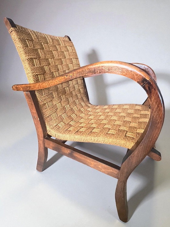 Image 1 of Erich Dieckmann Original Bauhaus-Sessel Um 1925. Eine Designikone Im Ausgezeichnetem Zustand.