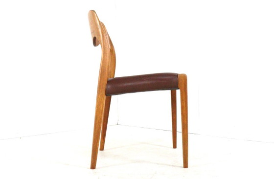 Set 6 Niels O Moller Model 71 Stoelen Teak Vintage Deens – Niels Otto Møller, Eetkamerstoelen, Leather (photo 7 of 17)