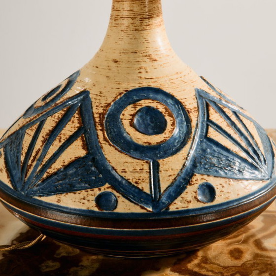 Image 1 of MK11173 Model 3077-3 keramische tafellamp van Noomi Backhausen & Arne Finne Nielsen voor Søholm