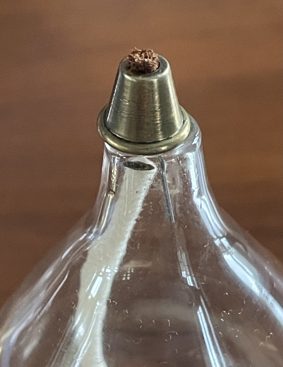 Image 1 of Lámpara de aceite de latón de Freddie Andersen, Alemania, 1970, "Clear Drops", 3 velas.