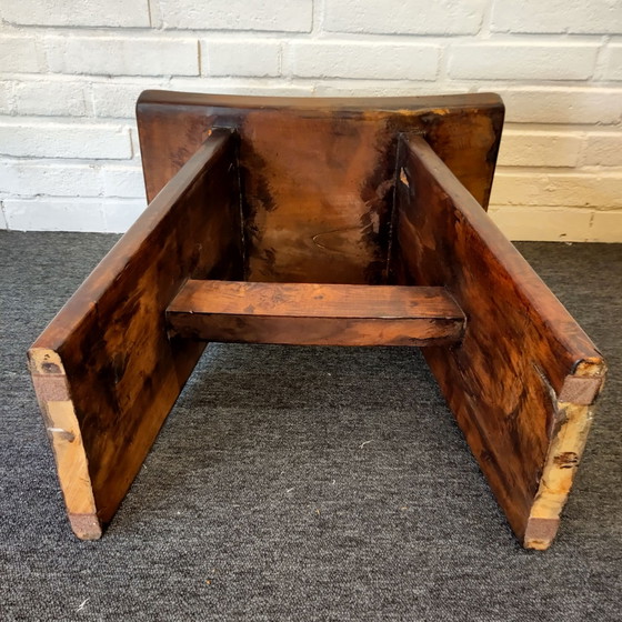 Japandi style solid wood stool (photo 11 of 11)