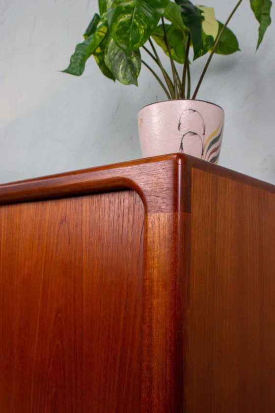 Image 1 of Mobile per dischi vintage, cassettiera, credenza Dyrlund, teak, metà secolo