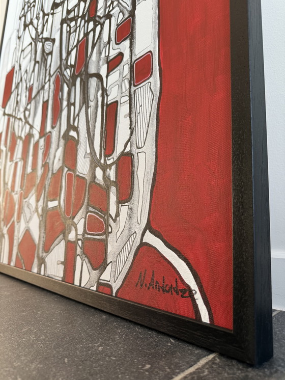 Image 1 of Natia Antadze - The Watcher (acrylic on canvas)