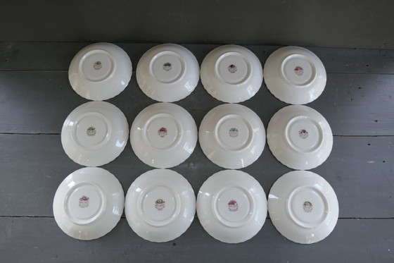 Image 1 of Tazza e piattino Royal Albert Fiore del mese 12 x