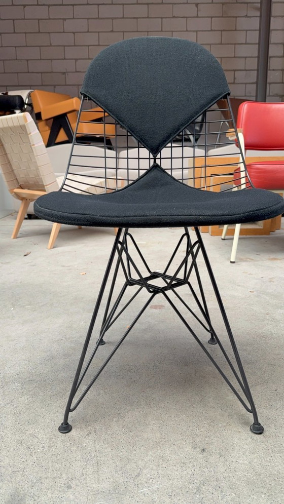 Image 1 of Vitra Eames Wire Stuhl DKR-2 mit "Bikini-Kissen"