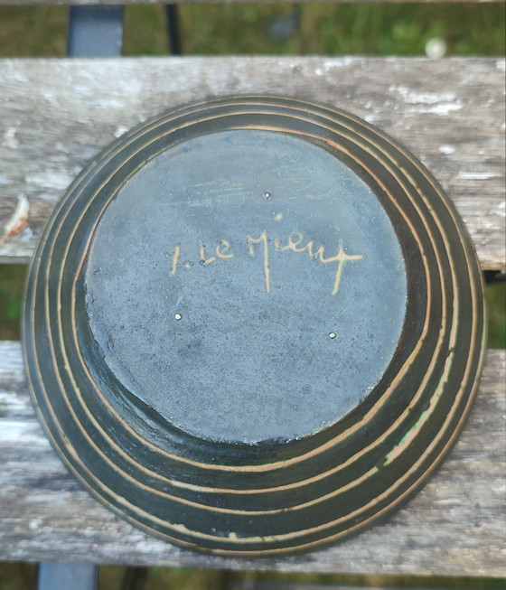 Image 1 of Coupelle vintage céramique signée Y. Le Mieux années 60-70