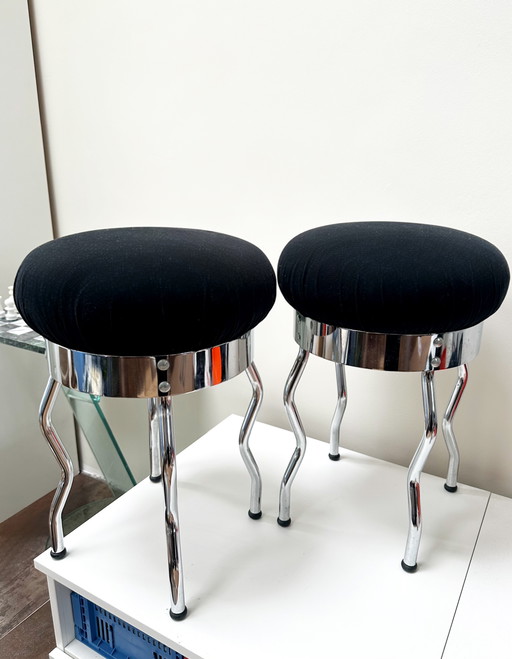 Vintage Ikea 4x Uri Hocker von IVAR Ledang