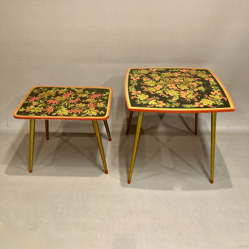 Paire De Tables Design Scandinave 1950.