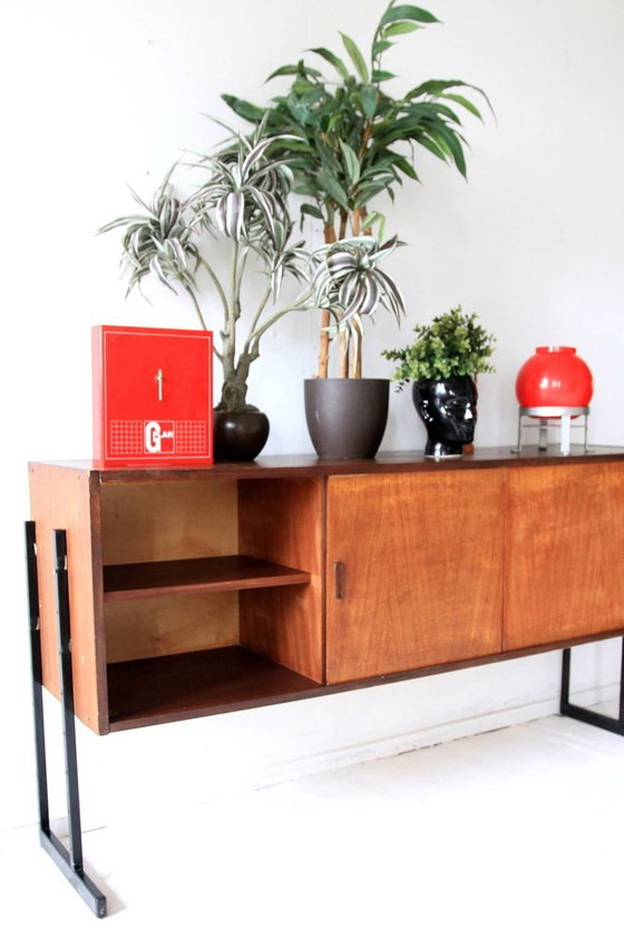 Mid-Century Modern Sideboard in Teak with Metal Legs, 1960s – Scandinavian (photo 3 of 5)