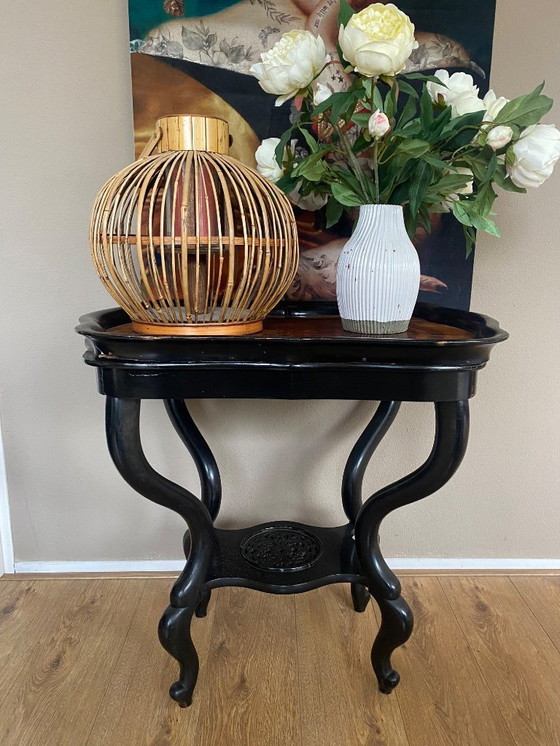 Image 1 of Antico tavolo da vino olandese, tavolino laterale, tavolo da piante