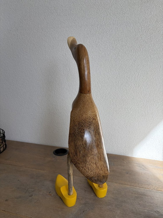 Anatra in Legno Fatta a Mano – Oggetti decorativi – 43 cm (photo 9 of 10)