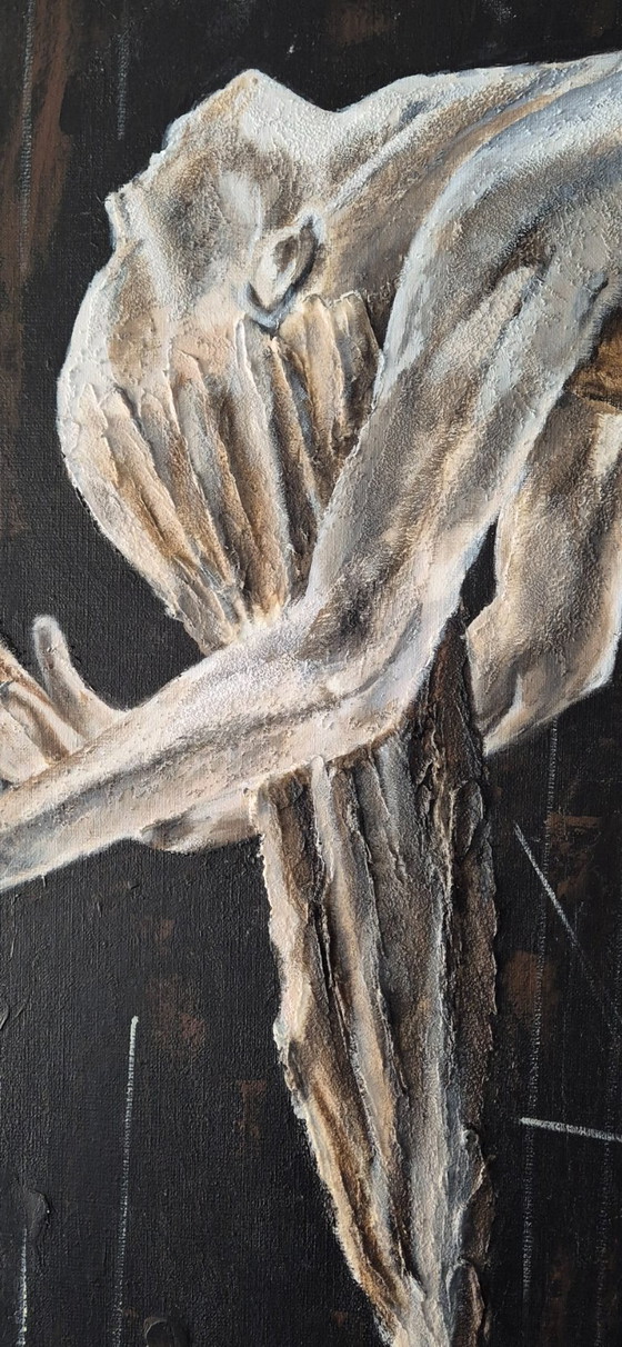 Weightless Surrender - Acrylic On Linen Canvas – Paintings & Drawings (photo 6 of 8)