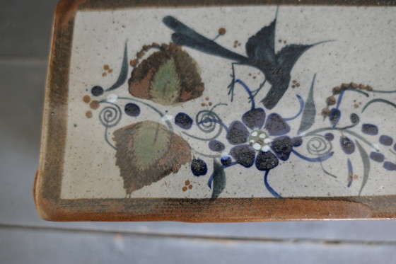 Image 1 of Vintage Tonala Mexico Blok Vaas Jorge Wilmot