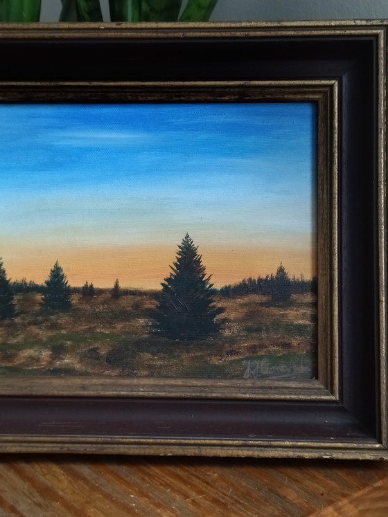 Image 1 of Huile sur Toile - École Liégeoise - Paysage 