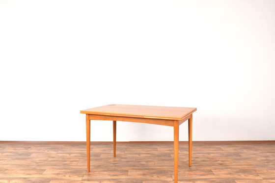 Image 1 of Table de salle à manger extensible en teck danoise du Mid Century, années 1960.