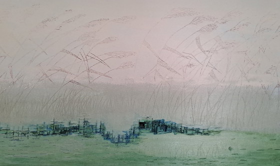 Image 1 of "Rietlandschap in de mist" Gallery Suncorner 