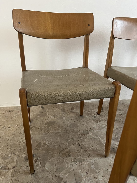 Image 1 of Mid-century dining chairs, set of 6; Thonet, model 640L