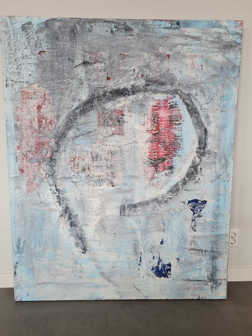 Abstract love, oil painting