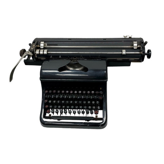 Image 1 of Antique Olympia M10 wide carriage typewriter from the 1930s/40s.