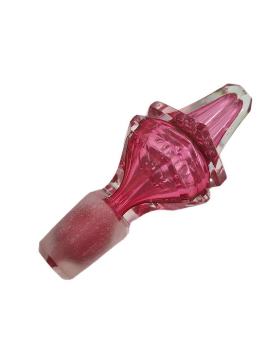 Biedermeier Rubin karaf, voormalig Oostenrijk-Hongaars Rijk, jaren 1890 – Glazen & Karaffen, Glass (photo 11 of 13)