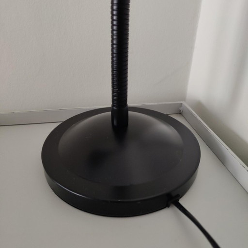 Black Vintage IKEA A0301 Goose Neck Lamp - Bauhaus style.