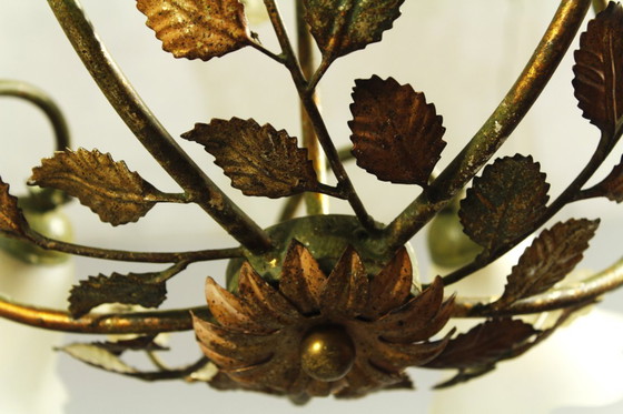 Image 1 of Lampada a sospensione floreale vintage di W.Müller-München, anni '80