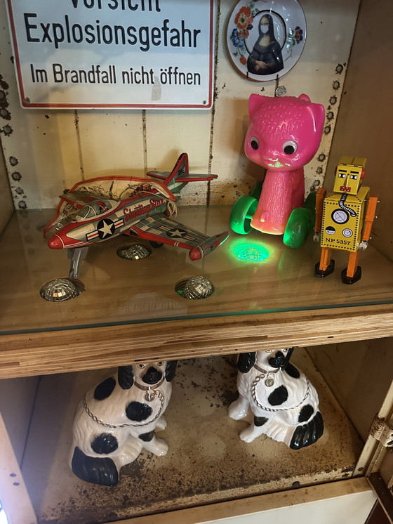 Image 1 of Vintage industriële apothekerskast / vitrinekast 