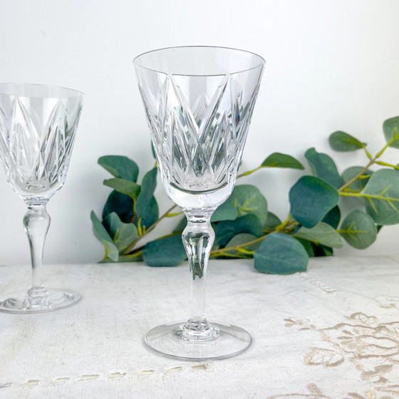 5 Bicchieri d'Acqua York – Stuart Cut Crystal – Lusso Vintage – Bicchieri e caraffe, Klassiek (photo 2 of 10)