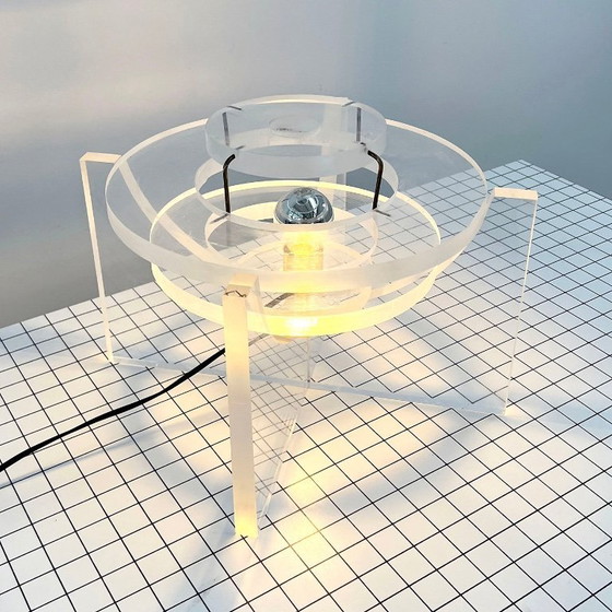 Image 1 of Sculptural Table Lamp in Acrylic, 1970s