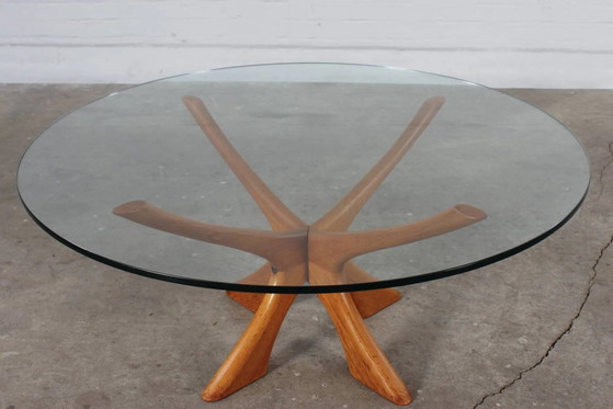 Teak Couchtisch T188 Illum Wikkelsø Eilersen 60er Jahre – Niels Eilersen, Couchtische, Holz, Glas (photo 3 of 14)