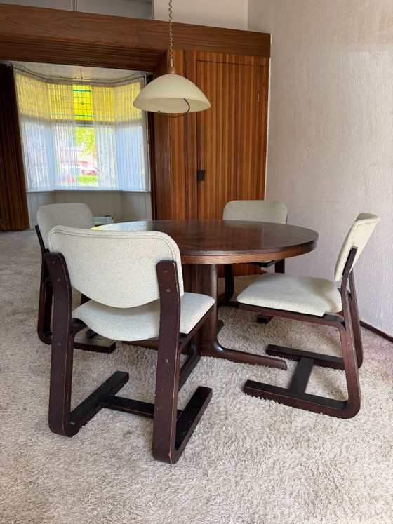 Image 1 of 4x Deense eetkamerstoelen – Mid Century