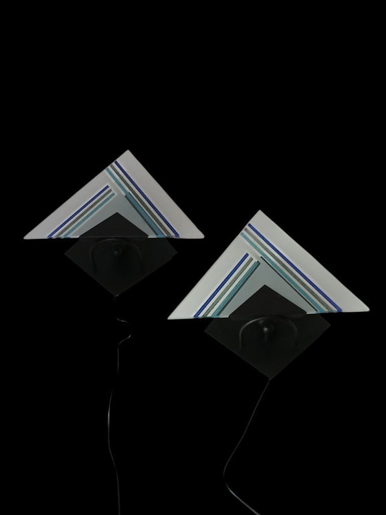 Image 1 of Lampade da parete italiane - stile Memphis Milano - anni '80
