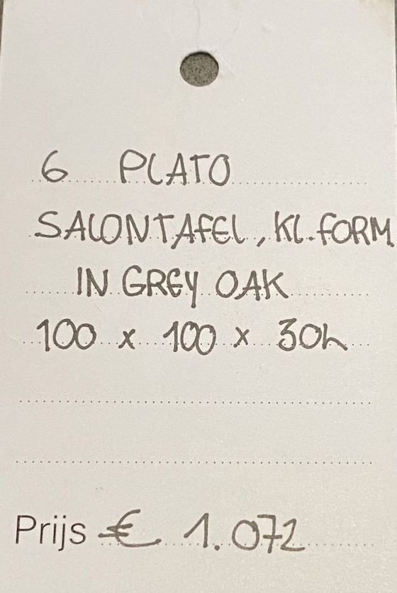 Image 1 of Design coffee table 100x100 x30. Gray oak.