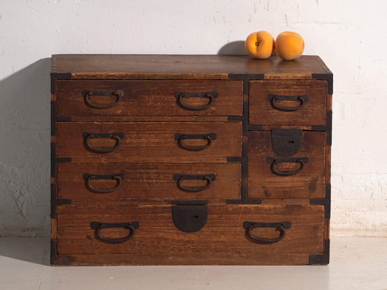 Antique Japanese tansu chest – Japan, circa 1910 – Chest of drawers (photo 40 of 40)