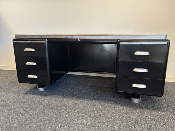 Ahrend Oda Art Deco Stijl Industrieel ''Prominent'' Industrieel Buro – Bureau, Metal (photo 14 of 23)