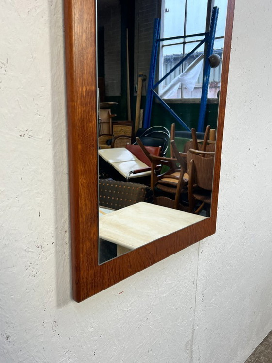 Image 1 of Miroir vintage XL en teck, Scandinavie, années 1970