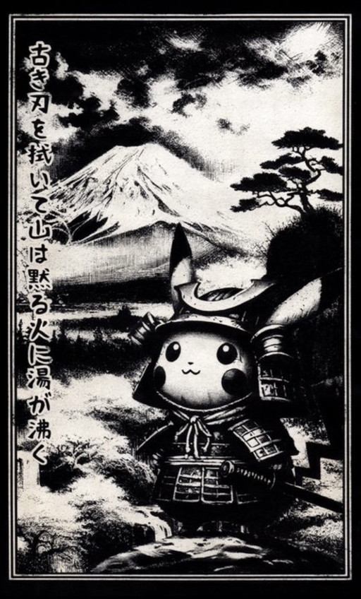 Kunstwerk Pikachu (Pokemon) Moonlit Sword