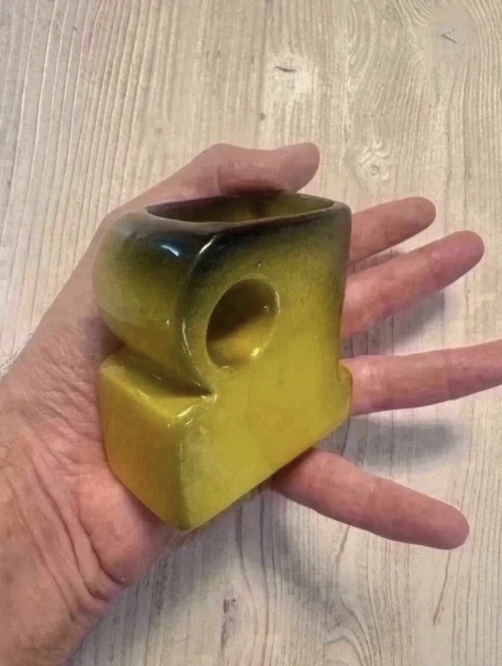 Portapenne vintage in ceramica verde, Space Age – Accessori da tavola (photo 5 of 6)