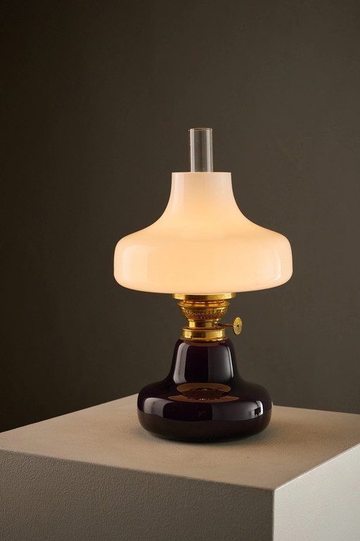 Fog & Mørup El-Oline Purple Table Lamp, Denmark, 1960s
